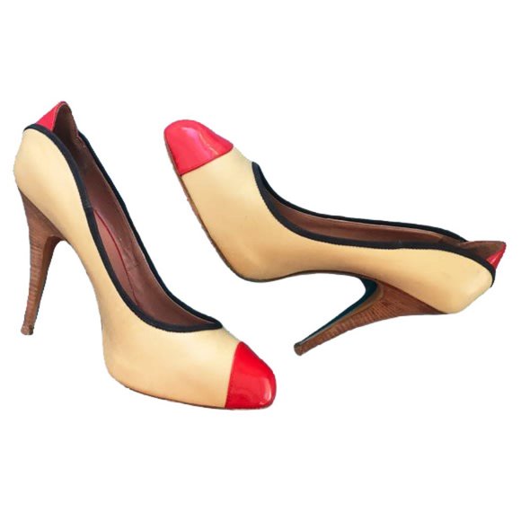 Limited Edition Giuseppe Zanotti Color Block Heel Pumps - Picture 3 of 8